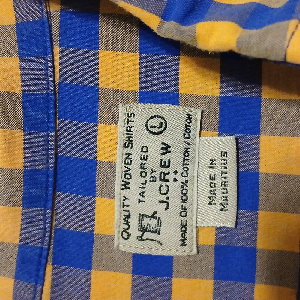 J. Crew Men's Ls Button Down Checked Cotton Shirt… - image 6